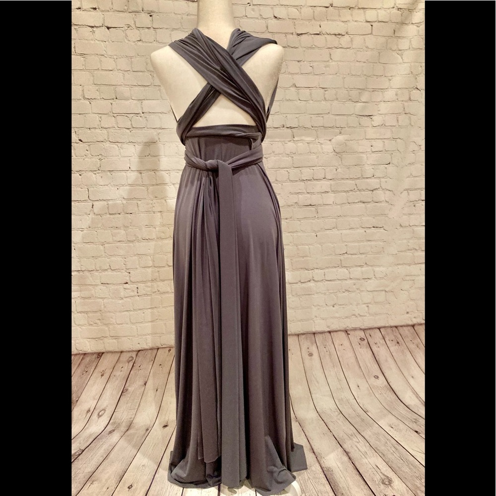 Sold-Von Vonni Gray Transformer "Prom,Formal,Wedding, Ball Dress" One Size - Picture 6 of 10